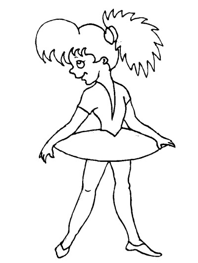 ballet dancing coloring page