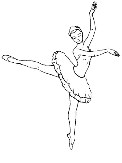ballet coloring page