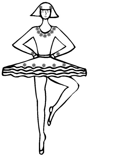 ballet coloring page