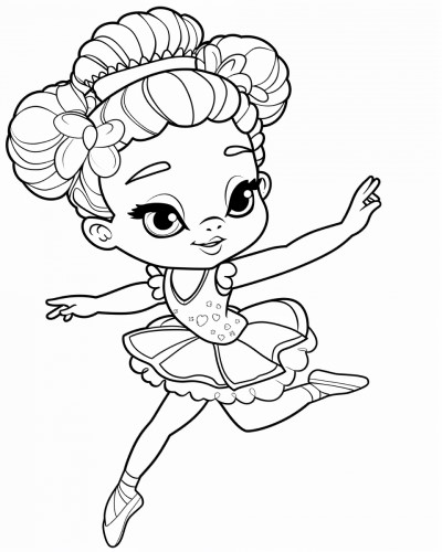 ballet coloring page
