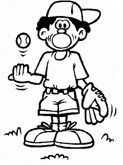 baseball coloring page