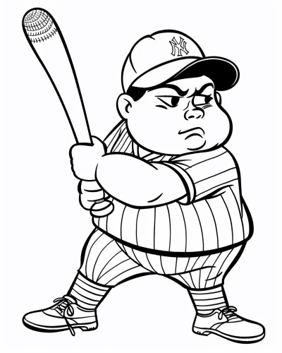 Babe Ruth coloring page