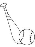 baseball coloring page