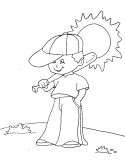 baseball coloring page