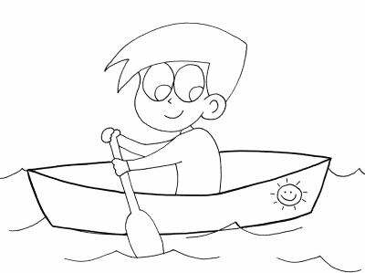 Canoeing Boy