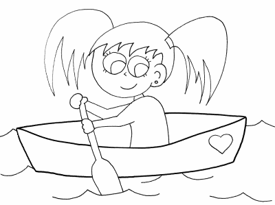 Canoeing Girl