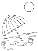 summer coloring page