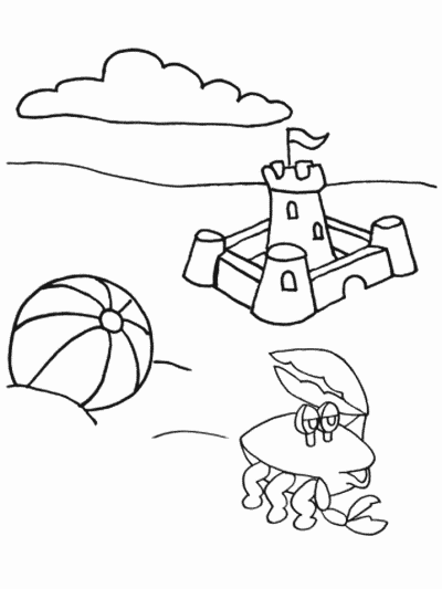 summer coloring page