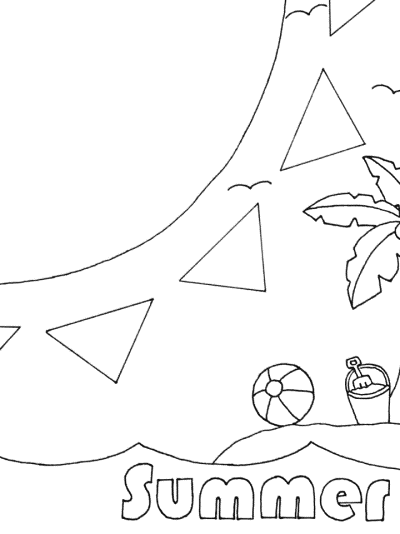 summer summer coloring page