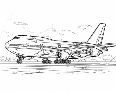airforce one coloring page