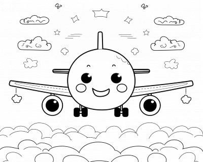 airplanes coloring page