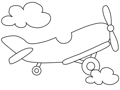 airplanes coloring page