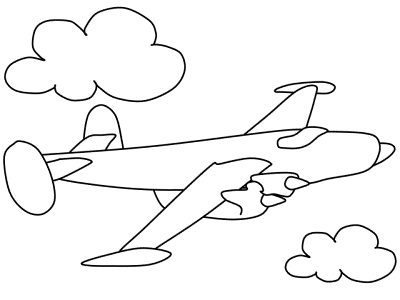 airplanes coloring page