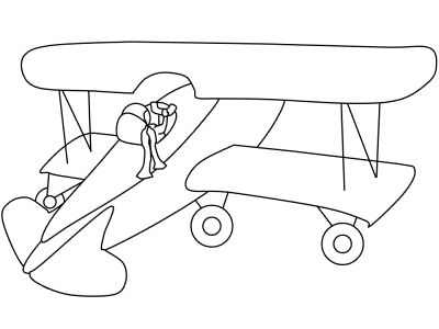 airplanes coloring page