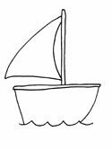 sailboat coloring page