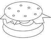 hamburger coloring page