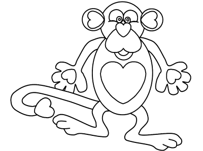 valentine's day coloring page