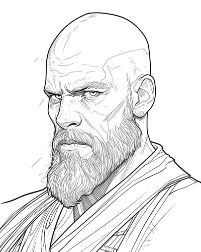 norse god Baldr coloring page