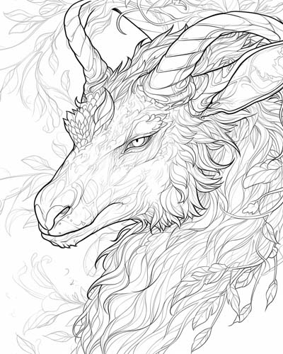 the dragon Fafnir coloring page