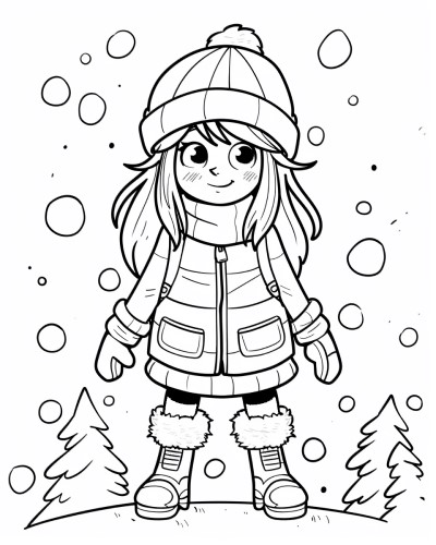 winter weather coloring pages
